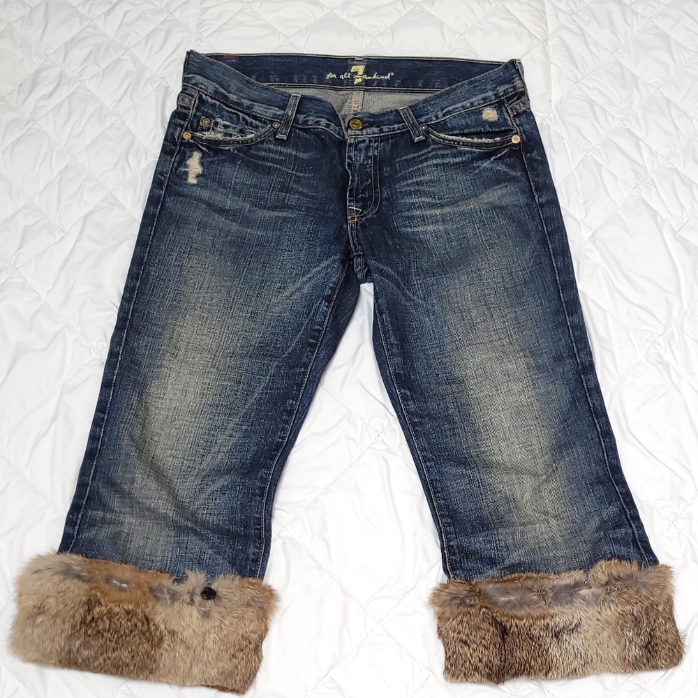 7 for all mankind  crop boot cut   size"28